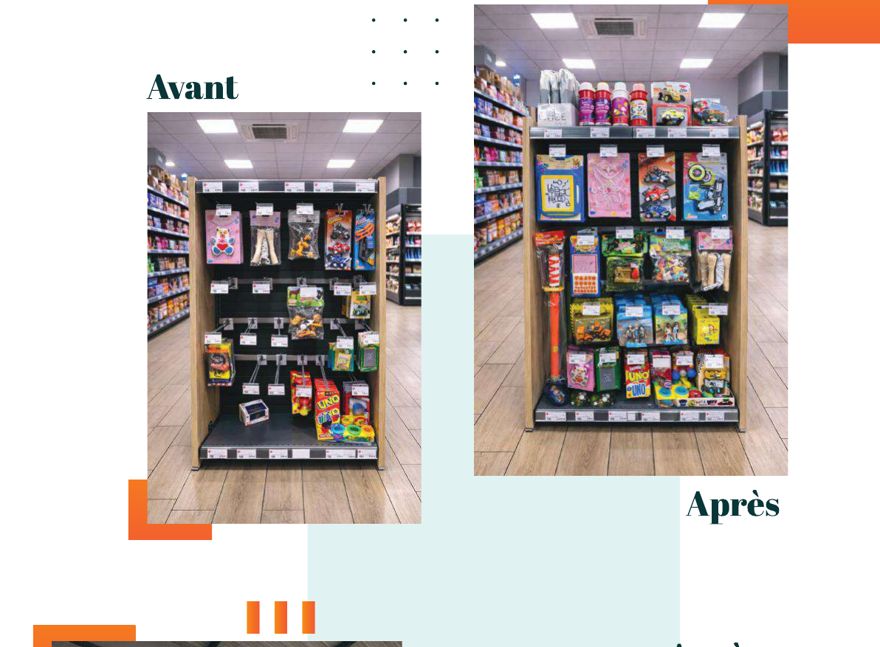 Avant / après rayon jouet