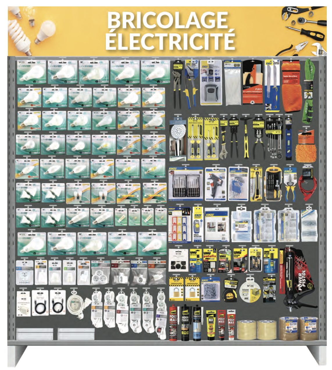 Planogramme bricolage électricité