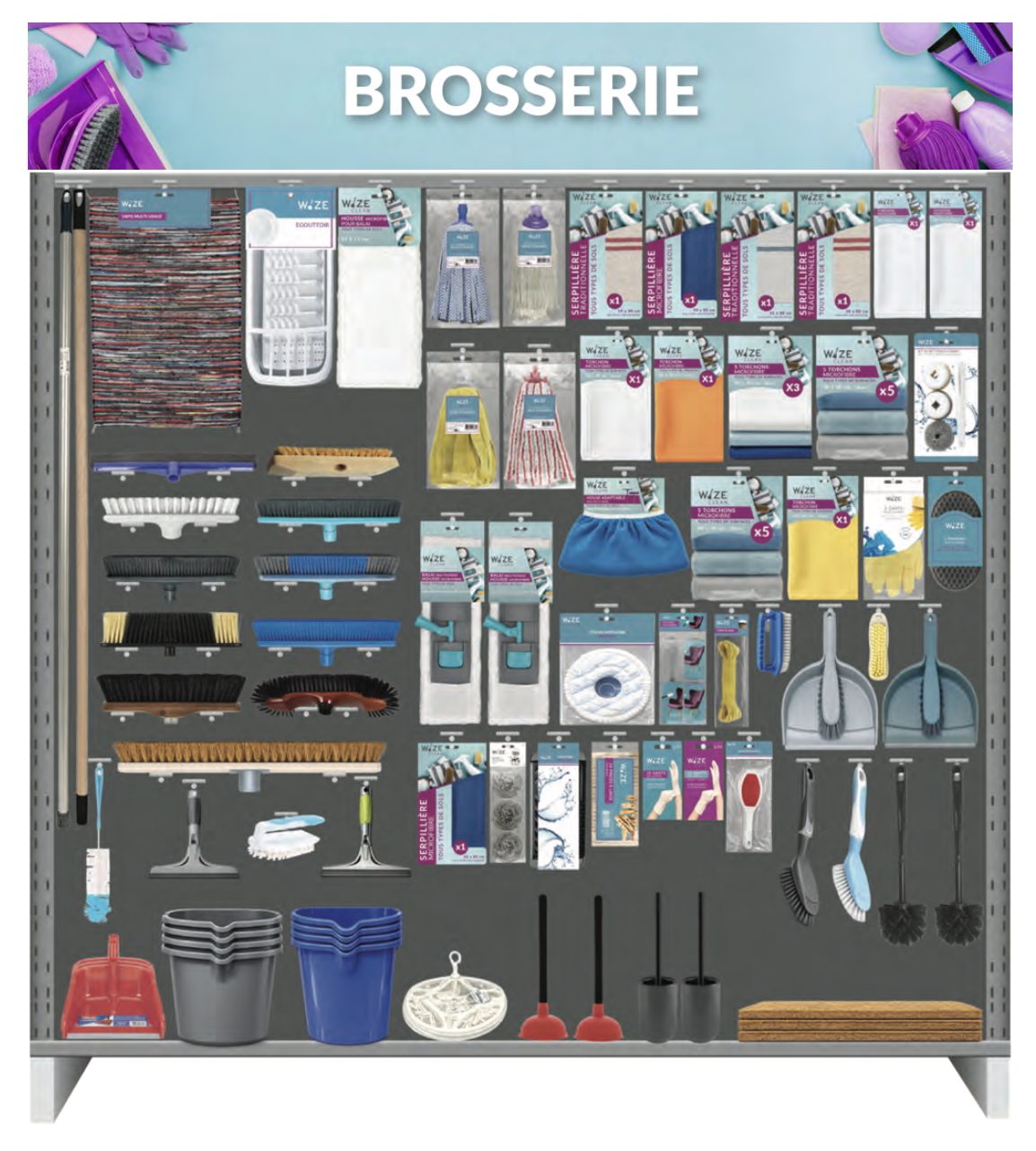 Planogramme brosserie